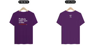 Nome do produto T-shirt Classic Frases - Valor promocional