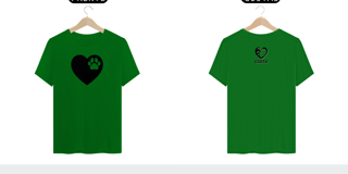 Nome do produto T-shirt Classic Coração - Valor promocional