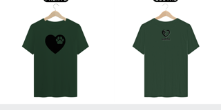 Nome do produto T-shirt Classic Coração - Valor promocional