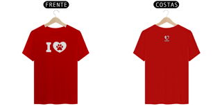 Nome do produto T-shirt Classic I LOVE DOGS - Valor promocional