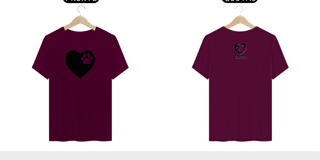 Nome do produto T-shirt Classic Coração - Valor promocional