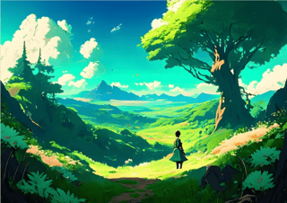Nome do produto Poster Paisagem-Anime