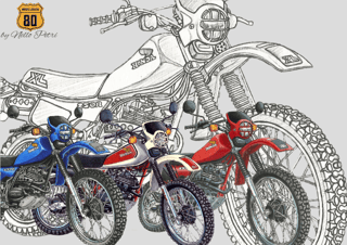 Poster XL 250R by Nello Petri