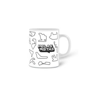 Nome do produto Caneca Pelas Pistas Branca