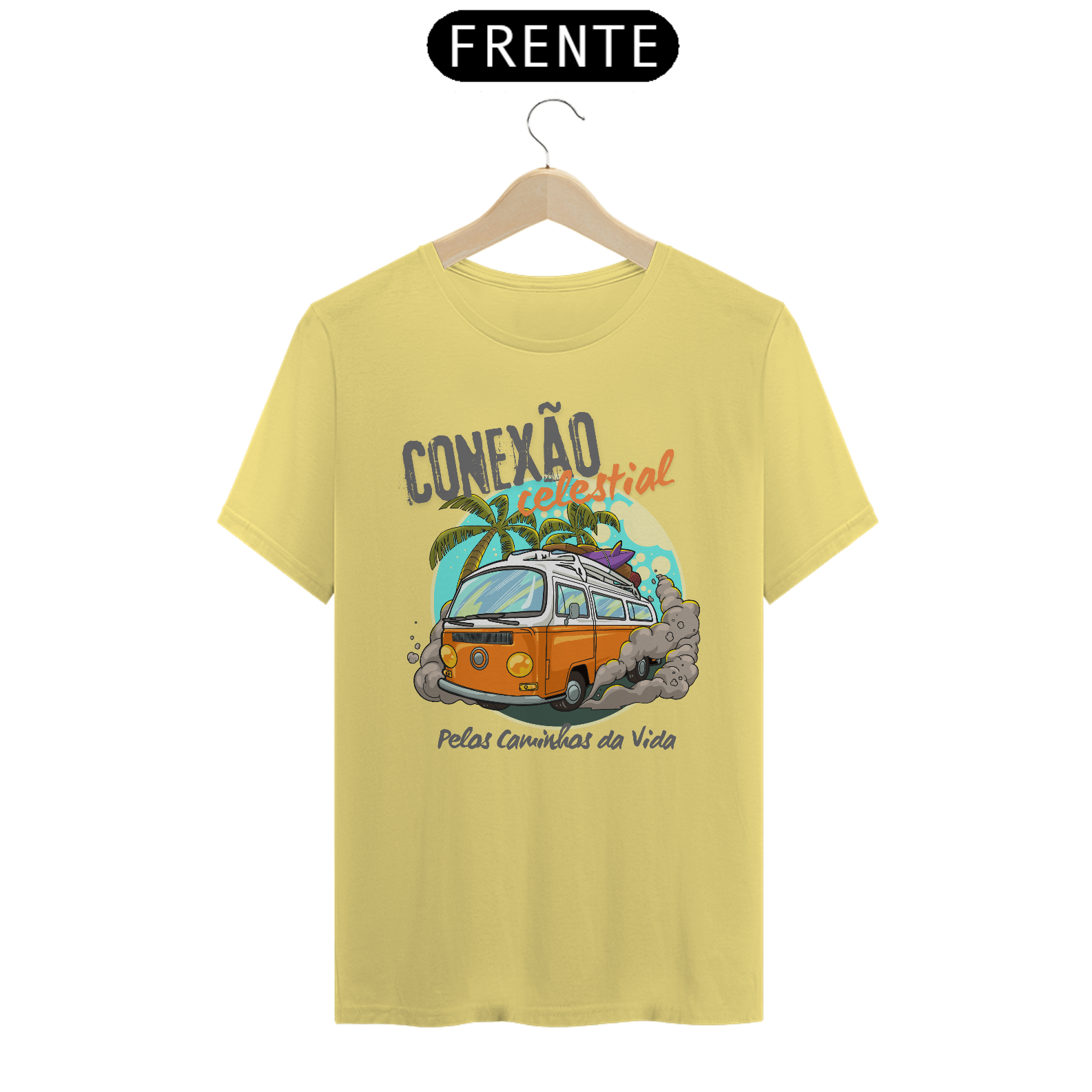 Conexão Celestial - camiseta estonada