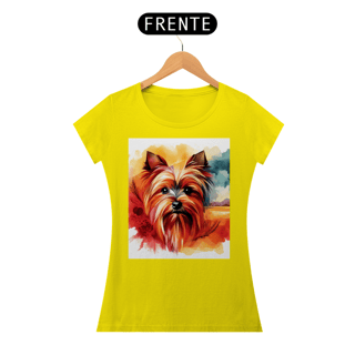 Nome do produto Camiseta baby long Yorkshire Terrier - Arte Singular
