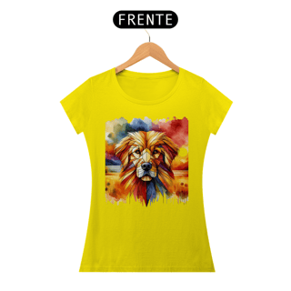 Nome do produto Camiseta feminina Golden Retriever  Aquarela