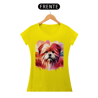 Nome do produto Camiseta baby long Lhasa Apso - Arte Singular