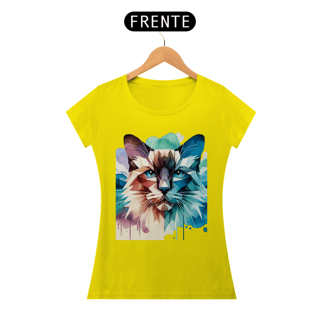 Nome do produto Camiseta baby long Siamês - Arte Singular