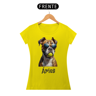 Nome do produto Camiseta feminina Boxer Áries - Coleção Signos