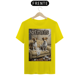 Nome do produto Camiseta masculina Jack russel Gêmes - Coleção Signos