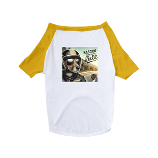 Nome do produto Camisa Pet Dog Nascido pra ser livre - Arte Singular