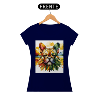 Nome do produto Camiseta baby long Bulldog Francês - Arte singular