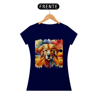 Nome do produto Camiseta feminina Golden Retriever  Aquarela