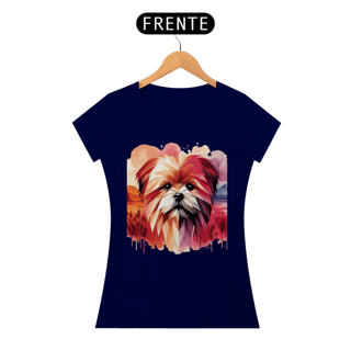 Nome do produto Camiseta baby long Lhasa Apso - Arte Singular