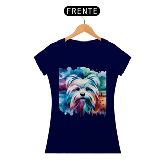 Nome do produto Camiseta baby long Maltês - Arte Singular