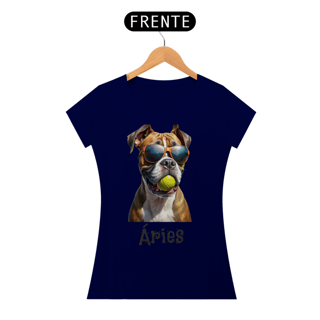 Nome do produto Camiseta feminina Boxer Áries - Coleção Signos