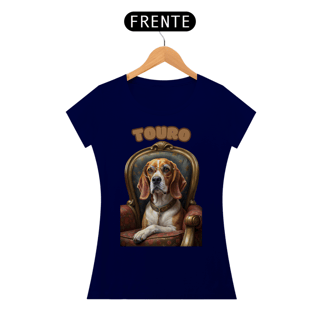Nome do produto Camiseta feminina Beagle Touro - Coleção Signos