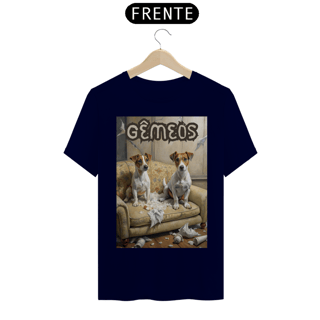 Nome do produto Camiseta masculina Jack russel Gêmes - Coleção Signos