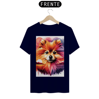 Nome do produto Camiseta masculina lulu da pomerânia - Coleção Aquarela