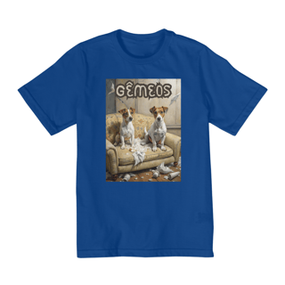 Nome do produto Camiseta infantil Jack russel Gêmeos - Coleção Signos