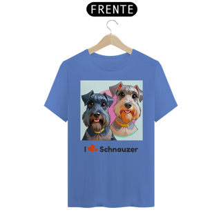 Nome do produto Camiseta Estonada Eu amo Schnauzer - Arte Singular