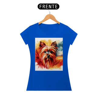 Nome do produto Camiseta baby long Yorkshire Terrier - Arte Singular