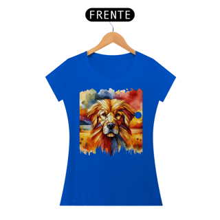 Nome do produto Camiseta feminina Golden Retriever  Aquarela