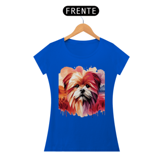 Nome do produto Camiseta baby long Lhasa Apso - Arte Singular