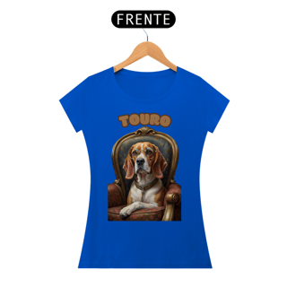 Nome do produto Camiseta feminina Beagle Touro - Coleção Signos