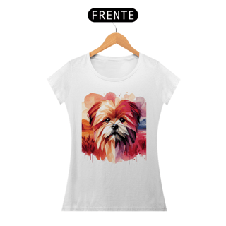 Nome do produto Camiseta baby long Lhasa Apso - Arte Singular