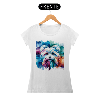 Nome do produto Camiseta baby long Maltês - Arte Singular