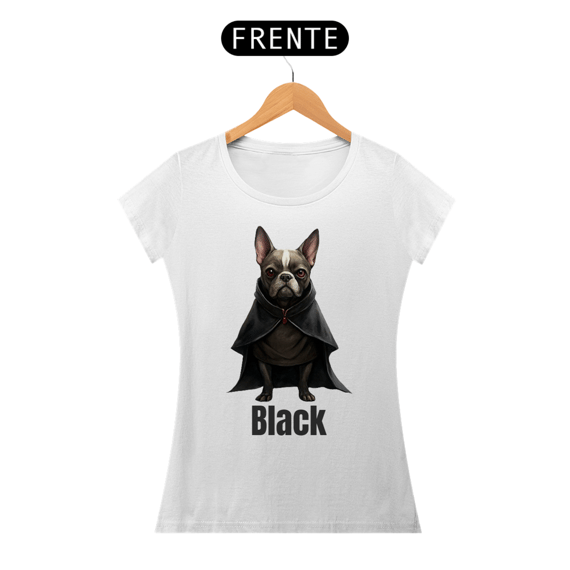 Camiseta Feminina Bulldog Gótico