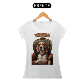 Nome do produto Camiseta feminina Beagle Touro - Coleção Signos
