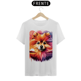 Nome do produto Camiseta masculina lulu da pomerânia - Coleção Aquarela