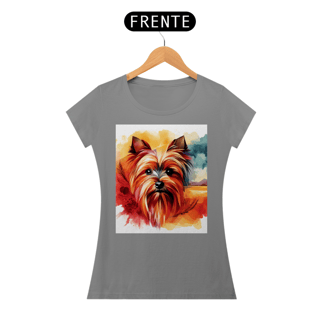Nome do produto Camiseta baby long Yorkshire Terrier - Arte Singular
