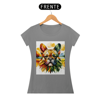 Nome do produto Camiseta baby long Bulldog Francês - Arte singular
