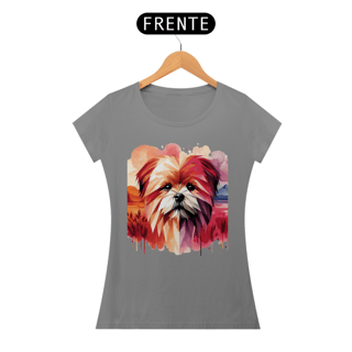 Nome do produto Camiseta baby long Lhasa Apso - Arte Singular