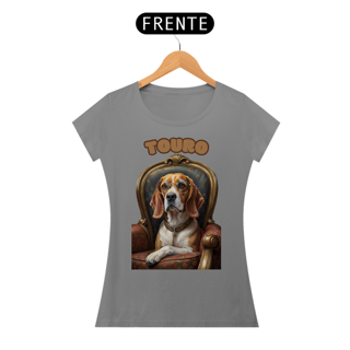 Nome do produto Camiseta feminina Beagle Touro - Coleção Signos