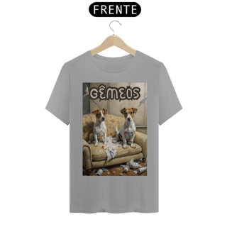 Nome do produto Camiseta masculina Jack russel Gêmes - Coleção Signos