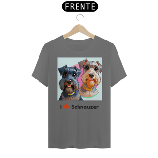 Nome do produto Camiseta Estonada Eu amo Schnauzer - Arte Singular