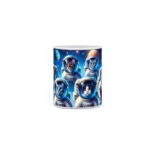 Nome do produto Caneca gatos astronautas - Moda Perro