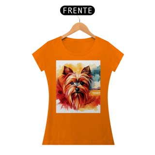 Nome do produto Camiseta baby long Yorkshire Terrier - Arte Singular