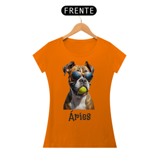 Nome do produto Camiseta feminina Boxer Áries - Coleção Signos