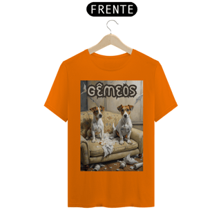 Nome do produto Camiseta masculina Jack russel Gêmes - Coleção Signos