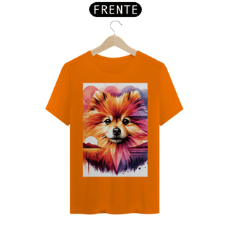 Camiseta masculina lulu da pomerânia - Coleção Aquarela