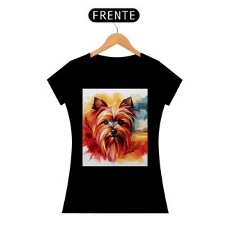 Nome do produto Camiseta baby long Yorkshire Terrier - Arte Singular