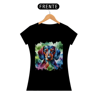 Nome do produto Camiseta baby long Dachshund (Teckel) - Arte Singular