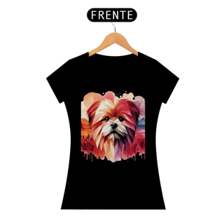 Nome do produto Camiseta baby long Lhasa Apso - Arte Singular