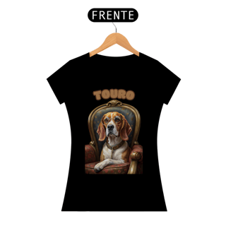 Nome do produto Camiseta feminina Beagle Touro - Coleção Signos